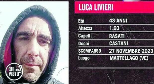 Luca Livieri, infografica di Chi l'ha visto?