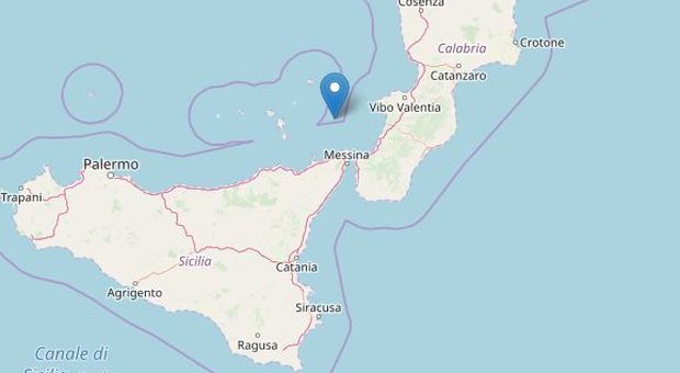Terremoto nel Tirreno, forte scossa di 4.0 davanti alle coste di Calabria e Sicilia
