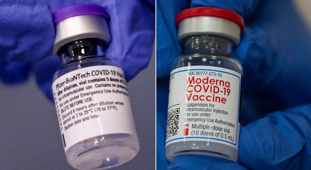 Covid, la conferma sui vaccini Pfizer e Moderna: «Negli over 65 riducono il rischio di ricovero del 94%»