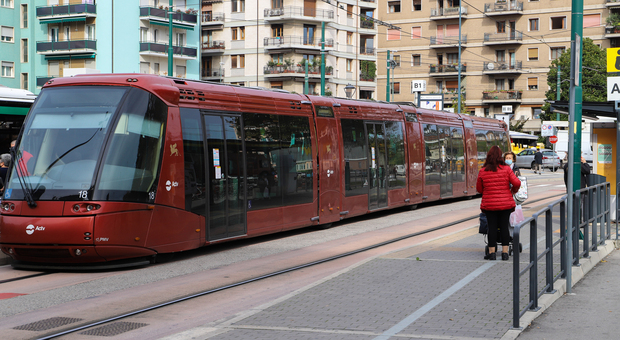 Il tram già presente a Mestre, simile a quello che Ca' Sugana vuole realizzare a Treviso