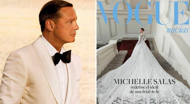 Luis Miguel, matrimonio da sogno in Toscana della figlia Michelle Salas (abito Dolce&Gabbana). Show del cantante: «L'arrivo in elicottero»