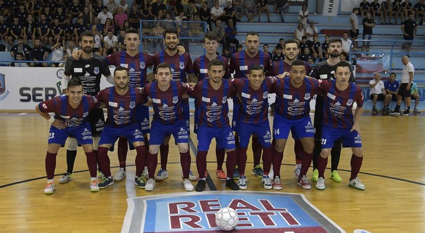 La squadra del Real Rieti al Memorial Stanislao Pietropaoli (Foto Meloccaro)