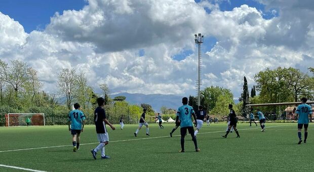 Un momento della sfida tra Accademia Calcio Sabina e Poggio Moiano (foto Polisportiva Poggio Moiano)