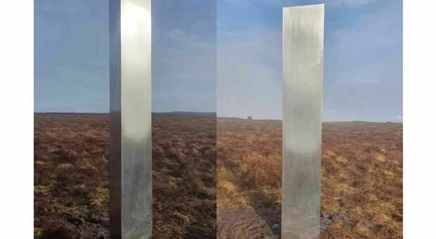 Strano oggetto di metallo alto 3 metri appare su una collina, abitanti sconcertati: «Gli alieni sono tornati»