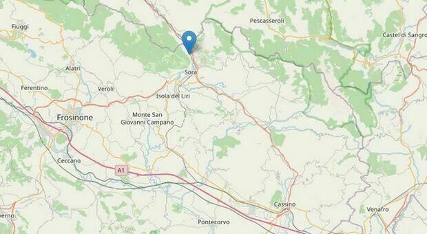 Terremoto, scossa tra Sora e Frosinone: magnitudo 2.9, paura nel Lazio