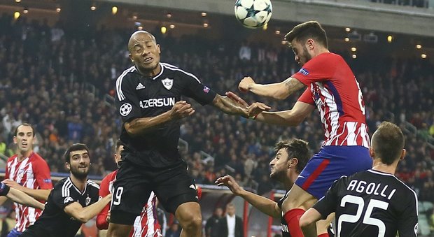 Champions, sorpresa Qarabag: blocca l'Atletico Madrid sullo 0-0