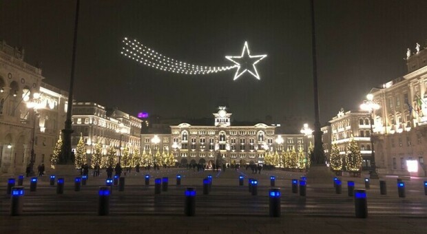 Trieste. "Magic moments" in Piazza Unità per festeggiare l'arrivo del 2024