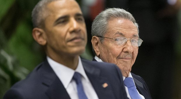 Il presidente Usa Barack Obama e quello cubano, Raul Castro