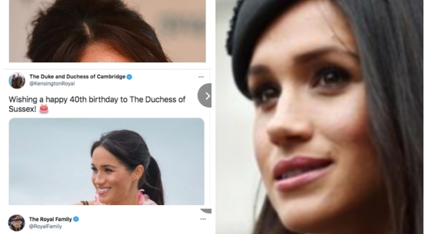 Gli auguri della Royal family su Twitter per la duchessa di Sussex