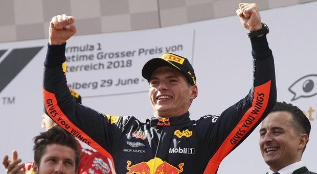 Gp d'Austria: Verstappen show, Raikkonen e Vettel sul podio