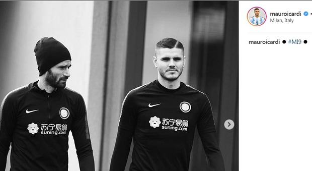 Inter, Icardi lancia un messaggio di unità: posta una foto con Candreva