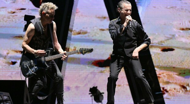 Martin Gore e Dave Gahan, i Depeche Mode, mercoledì 12 luglio all'Olimpico di Roma