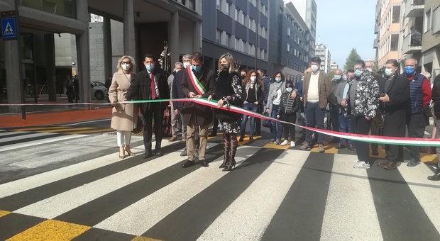 L'inaugurazione del nuovo viale Marconi a Pordenone
