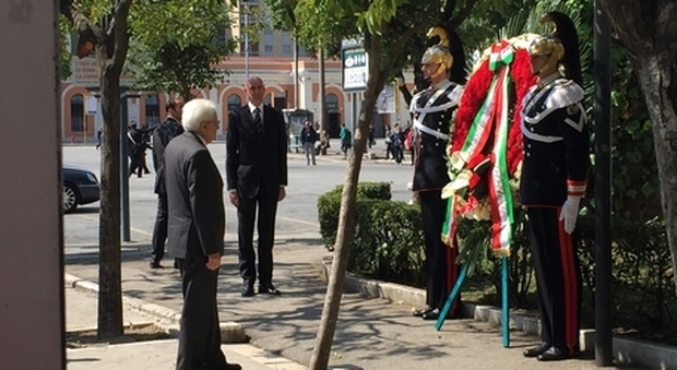 Mattarella a Bari: una corona di fiori in ricordo di Aldo Moro