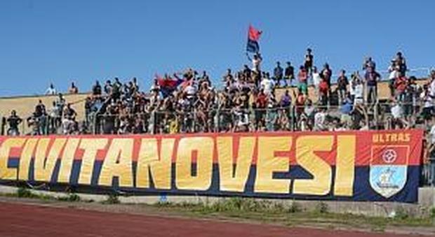 I tifosi della Civitanovese al Polisportivo