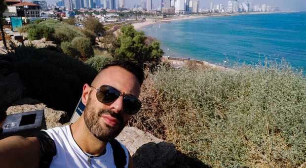 Alessio Cedroni durante la permanenza a Tel Aviv