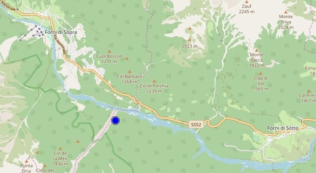 Terremoto in Friuli Venezia Giulia: scossa con epicentro in Carnia tra Forni di Sotto e Forni di Sopra