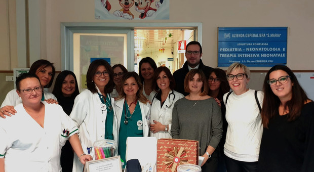 Ospedale di Terni, Heading dona uno spirometro alla Pediatria