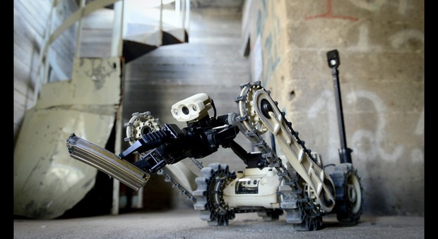 Il soldato-robot in una foto dell'Idf