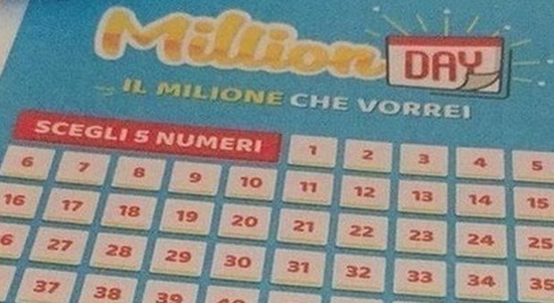 Million Day, i cinque numeri vincenti di domenica 23 febbraio 2020