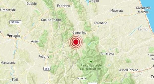 Terremoto in provincia di Macerata: scossa di 3.0 a Muccia, gente in strada
