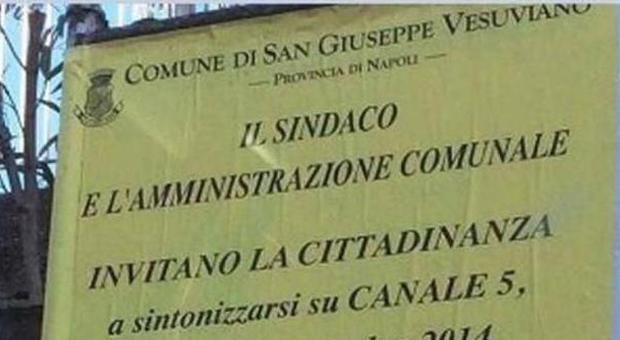 «Il sindaco invita i cittadini a vedere Uomini e Donne»: l'incredibile manifesto di San Giuseppe Vesuviano