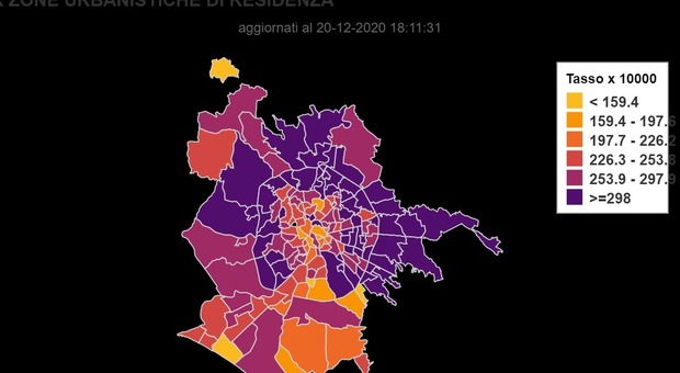 Roma, la mappa dei contagi: Garbatella zona arancione, boom di casi a corso Trieste
