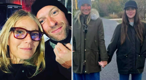 Gwynth Paltrow e Dakota Johnson mano nella mano su Instagram: l'ex moglie e la fidanzata di Chris Martin vanno d'amore d'accordo