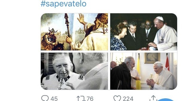 Padre Spadaro mostra le foto degli incontri tra i Papi e i «dittatori seri»... non come Salvini