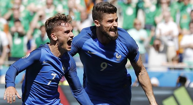 La Francia trema ma passa, Irlanda battuta 2-1