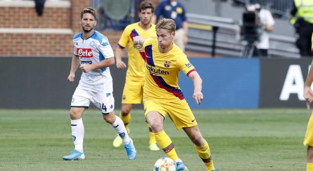 Napoli-Barcellona, De Jong avverte: «Non sarà facile al San Paolo»