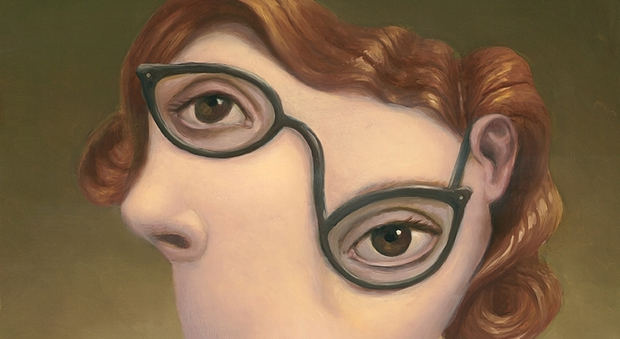 Girl with cat eye glasses (by Marion Peck - © Dorothy Circus Gallery)