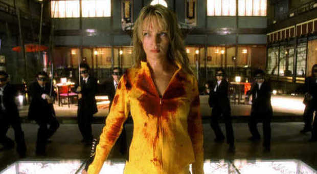 Uma Thurman nei panni de "La Sposa" in "Kill Bill" (superstarz.com)