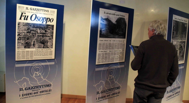 La storia in prima pagina: la mostra del Gazzettino a 40 anni dal terremoto