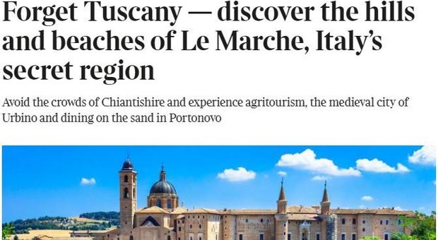 L'inglese Sunday Times: «Dimenticate la Toscana e scoprite le Marche»