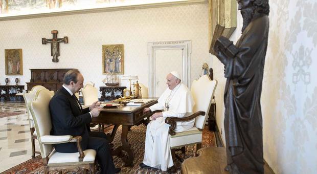 Papa Francesco, incontro in udienza con il rettore della Cattolica Franco Anelli
