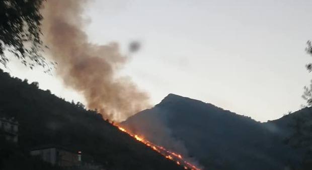Incendio a Roccagorga