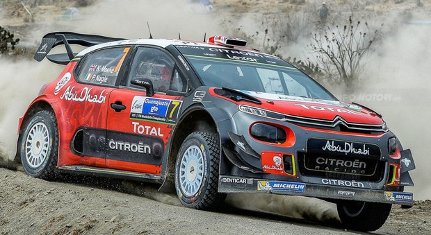 Kris Meeke al volante della Citroen C3 WRC ha vinto il rally di Catalunya