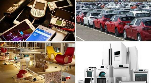 Elettrodomestici, auto, mobili: nelle Marche in un anno spesi 1,7 miliardi. (2.683 euro a famiglia). I dettagli delle province