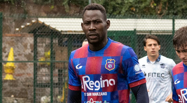 Il centrocampista Abdoulie Ndow (foto D.Attianese)