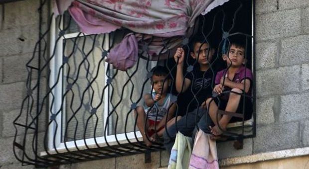 Bambini a Gaza (Ansa)