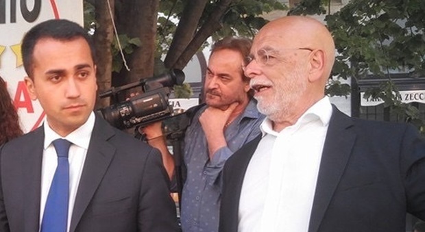 Gianni Maggi, capogruppo in consiglio regionale del Movimento 5 Stelle, con il leader Di Maio