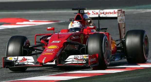 La Ferrari SF15-T di SEbastian Vettel