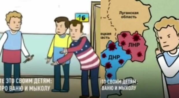 Russia, il cartone-propaganda per "spiegare" la guerra ai bambini. «Vanya e Nikola erano amici, poi...»