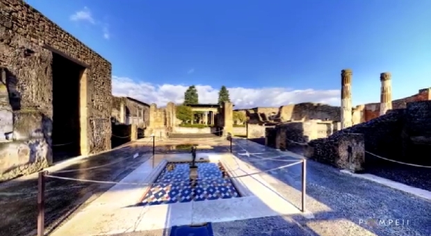 Viaggio virtuale nella Pompei archeologica a disposizione delle scuole di tutto il mondo