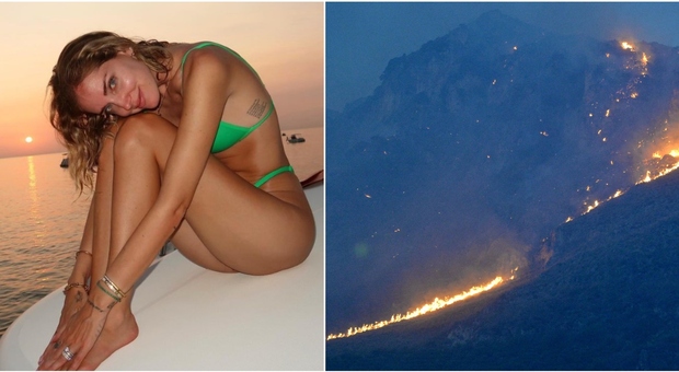 Chiara Ferragni in Sicilia, la foto sullo yacht mentre l'isola brucia: è bufera social. «Vergognati»