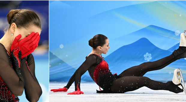Valieva, prima le polemiche poi la caduta: la pattinatrice russa accusata per doping chiude l'Olimpiade in lacrime