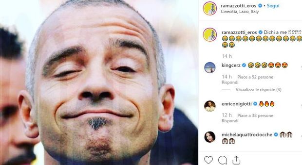 Eros Ramazzotti, Marica Pellegrinelli bacia il nuovo fidanzato ma lui sorride su Instagram