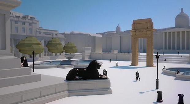 Londra, l'arco di Palmira ricostruito in 3D sorgerà a Trafalgar Square