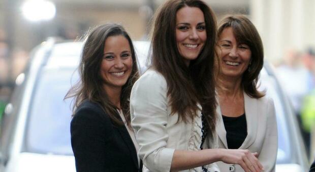 Kate Middleton con mamma Carole e la sorella Pippa